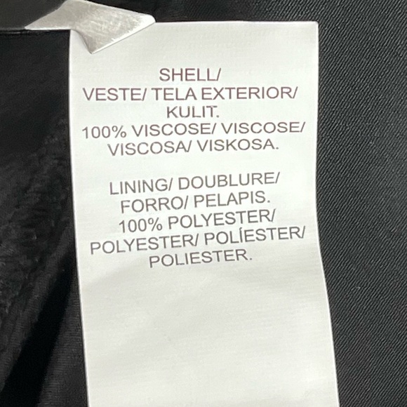 Lucky Brand Dress XL Black Floral Print Maxi Viscose Partial Lining Surplice - Picture 14 of 16